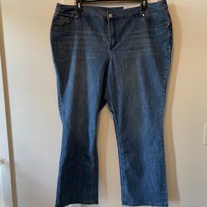 Women's Plus Size CJ Banks Barely Boot cut Jeans